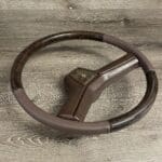 Chevy El Camino 1984 Steering Wheel Restored to New Leather and Wood P7693