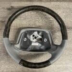 Chevy Impala 1996 Steering Wheel Restored to New Leather and Wood P7135