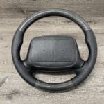 Chevy Impala SS 1194 1996 Steering Wheel Restored to New Leather and Added Carbon FIber P3043