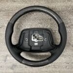 Chevy Impala SS 1194 1996 Steering Wheel Restored to New Leather and Added Carbon FIber P3047