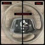 Chevy Impala SS 1996 Steering Wheel Restored to New Leather BEFORE AFTER P0100