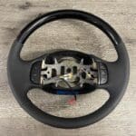 Ford F150 2002 Steering Wheel Restored to New Black Wood and Leather P5983