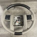 Ford F250 2010 Steering Wheel Restored to New Leather and Added Carbon FIber P1998