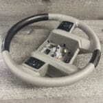 Ford F250 2010 Steering Wheel Restored to New Leather and Added Carbon FIber P1999