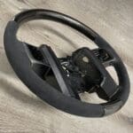 Ford F350 2008 Steering Wheel Restored to New Alcantara and Added Carbon Fiber P3702