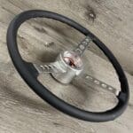 Ford Mustang GT500 1967 Steering Wheel Restored to New Leather P4932