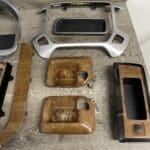 GMC Sierra 2014 Small Cubby Small Dial Bezel Small Dash Trim Speedometer Bezel Console Instrument Bezel Center Console Tray Door Handle Trim and Small Tray Restored to New P3442