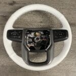 GMC Sierra 2020 Steering Wheel Restored to New Leather P1403