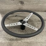 Jaguar XKE 1974 Steering Wheel Restored to New Leather P9067