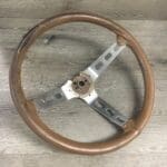 Jeep 1989 Steering Wheel Restored to New Leather BEFORE P0599