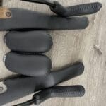 Jeep Grand Cherokee 5 9 Linited 1998 Gearshift Knobs 4x4 Drive EBrakes and Gearshift Knobs Restored to New Leather P5418