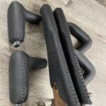 Jeep Grand Cherokee 5 9 Linited 1998 Gearshift Knobs 4x4 Drive EBrakes and Gearshift Knobs Restored to New Leather P5419