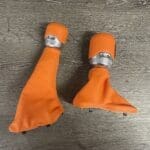 Jeep Wrangler 2021 Gearshift Knob and Boot Restored to New Leather P5097