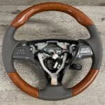 Lexus GS350 2010 Steering Wheel Restored to New Leather and Wood P9438