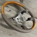 Lexus GX470 2003 Steering Wheel Restored to New Leather and Wood P6125