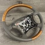 Lexus GX470 2006 Steering Wheel Restored to New Leather and Wood P6395