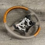 Lexus GX470 2006 Steering Wheel Restored to New Leather and Wood P7956