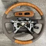 Lexus LS400 2000 Steering Wheel Restored to New Leather and Wood P5479