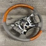 Lexus LS430 2004 Steering Wheel Restored to New Leather and Wood P3975
