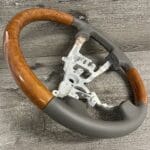 Lexus LS430 2004 Steering Wheel Restored to New Leather and Wood P6045