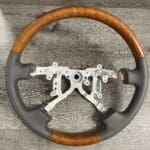 Lexus LS430 2004 Steering Wheel Restored to New Leather and Wood P6046
