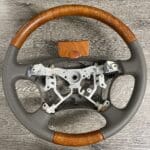 Lexus LS470 2003 Steering Wheel Restored to New Leather and Wood P6337