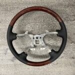 Lexus LX450 1997 Steering Wheel Restored to New Leather and Wood P3349