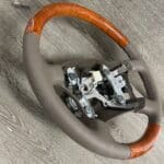 Lexus LX450 1997 Steering Wheel Restored to New Leather and Wood P5103