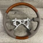 Lexus LX470 2001 2002 Steering Wheel Restored to New Leather and Wood P3833