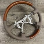 Lexus LX470 2001 2002 Steering Wheel Restored to New Leather and Wood P3834