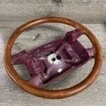 Lincoln Town Car 1994 Steering Wheel Restored to New Leather P4178