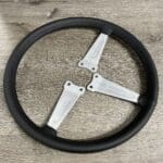 MG 1974 Steering Wheel Restored to New Leather P6819