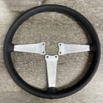 MG 1974 Steering Wheel Restored to New Leather P6820
