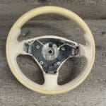 Maserati Grand Turismo 2011 Steering Wheel Restored to New Leather and Wood P7154