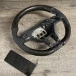 Mercedes E350 Sport 2014 Steering Wheel Restored to New Leather and Wood P7410