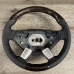 Mercedes Sprinter 170 Extended 2018 Steering Wheel Restored to New Leather and Added Carbon Fiber P1895