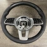 Mercedes Sprinter Van 2022 Steering Wheel Restored to New Leather and Added Carbon Fiber P6425