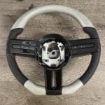 Mustang Cobra Steering Wheel Restored to New Leather and Added Carbon Fiber P0183