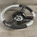 Mustang Cobra Steering Wheel Restored to New Leather and Added Carbon Fiber P9562