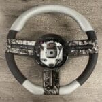 Mustang Cobra Steering Wheel Restored to New Leather and Added Carbon Fiber P9564