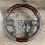 Pontiac Bonneville 2000 Steering Wheel Restored to New Leather and Added Carbon Fiber P5056