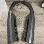 Porsche 911 1999 Defrost Bezels Restored to New Black Brushed Aluminum P4947