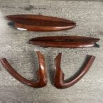 Porsche 911 2001 Door Arm Rests and Door Handle Covers Restored to New Wood P4654