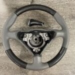 Porsche 911 2003 Steering Wheel and Gearshift Knob Restored to New Leather and Carbon FIber P9046