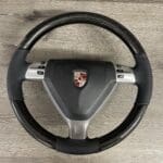Porsche 911 2007 Steering Wheel Restored to New Leather and Carbon Fiber P4198