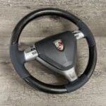 Porsche 911 2007 Steering Wheel Restored to New Leather and Carbon Fiber P4199