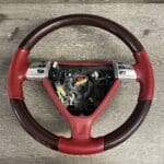 Porsche 911 2008 Steering Wheel Restored to New Leather and Wood P2685