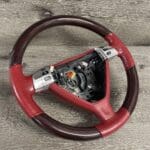 Porsche 911 2008 Steering Wheel Restored to New Leather and Wood P2686