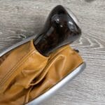 Porsche 911 C45 Cab Gearshift Knob and Boot Restored to New Leather and Wood P3659