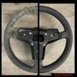 Porsche 911 Steering Wheel Restored to New Leather BEFORE AFTER P0212